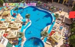 сувенир, магнитнa пластикa SUNNY BEACH Planeta, Aquapark двуизмерен 8,5х5,5 см. (R4)