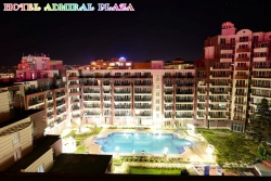 сувенир, магнитнa пластикa SUNNY BEACH Hotel Laguna park, Aqua club двуизмерен 8,5х5,5 см. (R4)