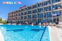 сувенир, магнитнa пластикa SUNNY BEACH HOTEL RIVA двуизмерен 8,5х5,5 см. (R4)