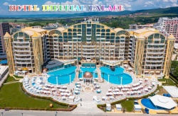 сувенир, магнитнa пластикa SUNNY BEACH HOTEL IMPERIAL PALACE двуизмерен 8,5х5,5 см. (100 бр. в стек)(R4)