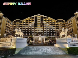 сувенир, магнитнa пластикa SUNNY BEACH HOTEL GRENADA двуизмерен 8,5х5,5 см. (R4)