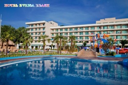 сувенир, магнитнa пластикa SUNNY BEACH HOTEL EVRICA BEACH двуизмерен 8,5х5,5 см. (100 бр. в стек)(R4)