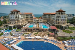 сувенир, магнитнa пластикa SUNNY BEACH HOTEL EVRICA BEACH двуизмерен 8,5х5,5 см. (100 бр. в стек)(R4)