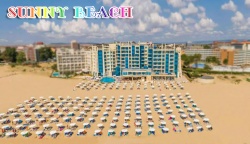 сувенир, магнитнa пластикa SUNNY BEACH HOTEL BAHAMI  8,5х5,5 см. (R4)