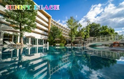 сувенир, магнитнa пластикa SUNNY BEACH HOTEL HVD Club Bor двуизмерен 8,5х5,5 см. (R4)