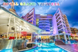 сувенир, магнитнa пластикa SUNNY BEACH GRAND VICTORIA двуизмерен 8,5х5,5 см. (R4)