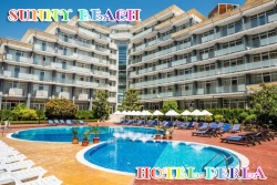 сувенир, магнитнa пластикa SUNNY BEACH Hotel Baykal двуизмерен 8,5х5,5 см. (R4)